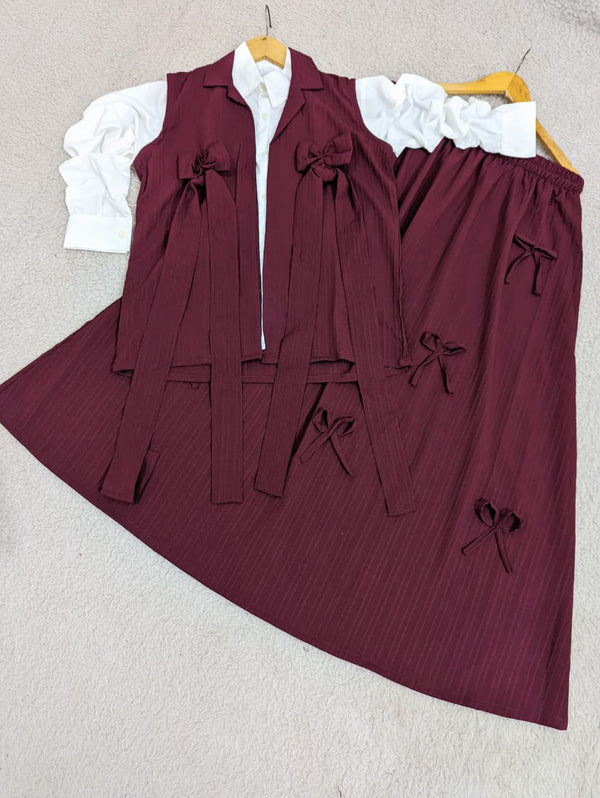 Bow Waist-Coat & Skirt